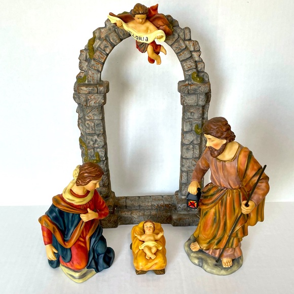 Other - Vintage 2003 Home For The Holidays Porcelain Nativity Set Four (4) Piece Set